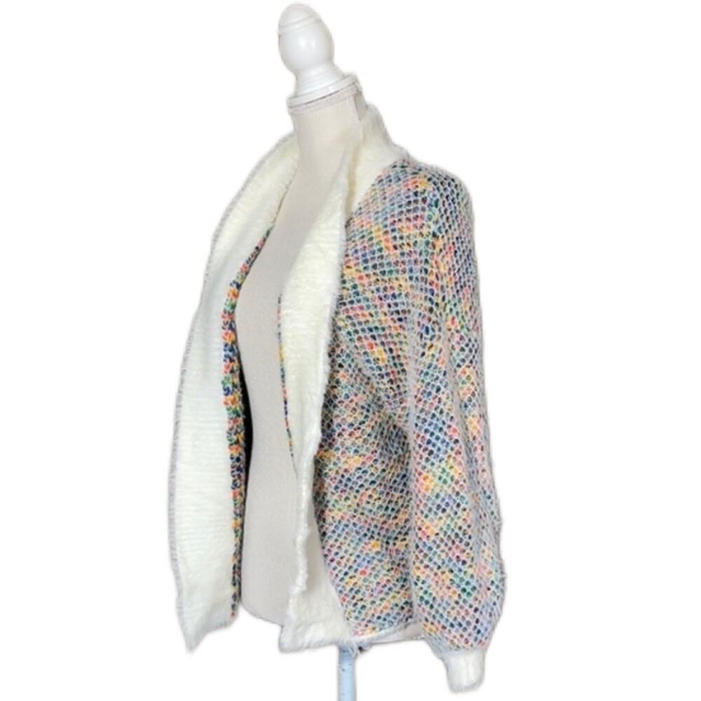 Bubble sleeve‎ Knit Open Front Cardigan